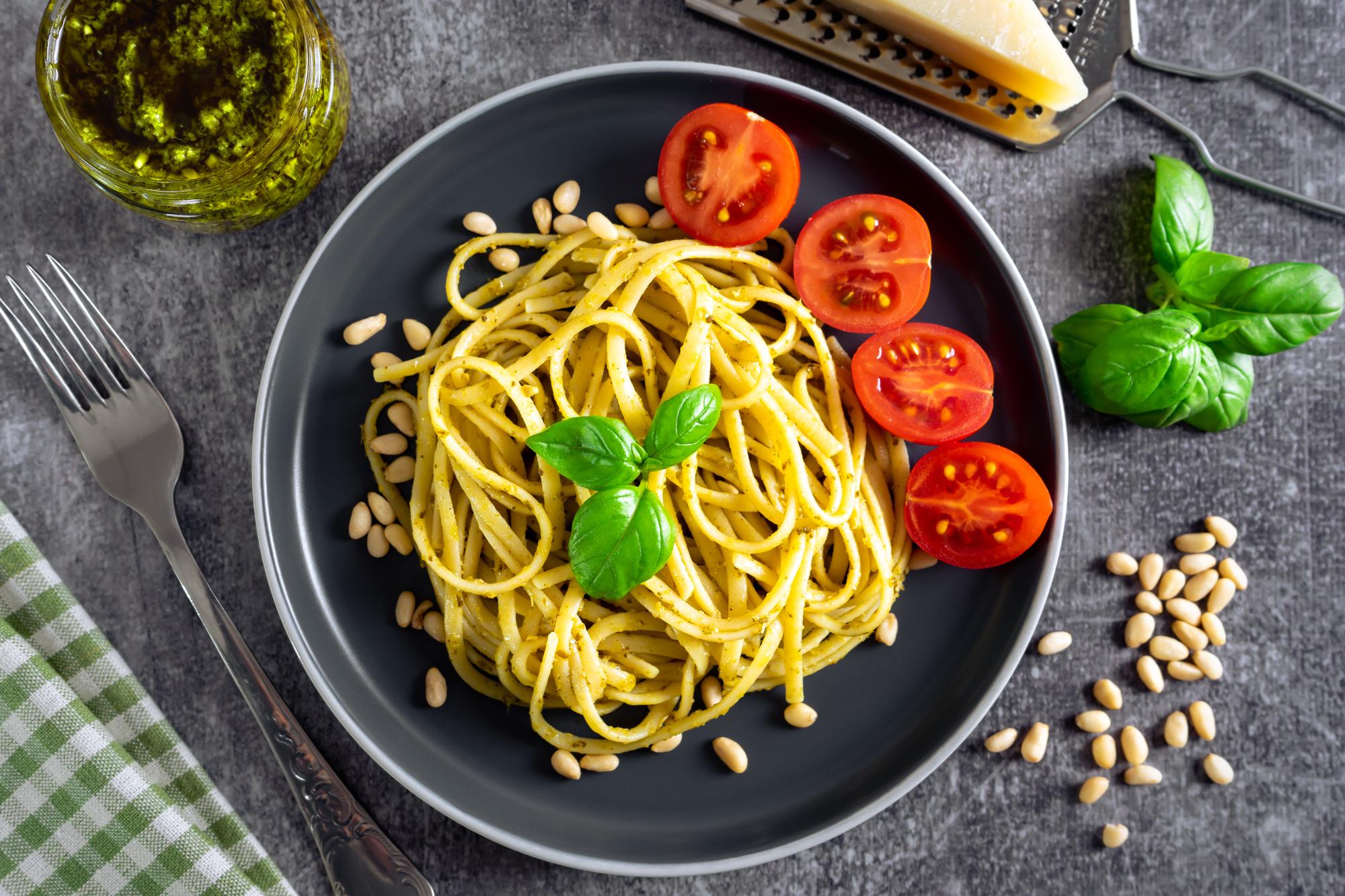 Italian Indulgence: Homemade Pasta and Pesto Perfection